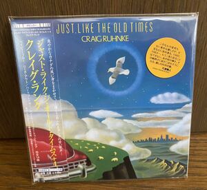 Craig Ruhnke 『Just Like The Old Times +4 』 紙ジャケット CD AOR クレイグ・ランク　ジャスト・ライク・ジ・オールド・タイムス