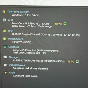 中古 ハイスペック八世代Core i7-8550U,メモリ8GB搭載！HP ProBook 450G5/SSD128GB/15インチFHD(1920x1080) Webカメラ SK2403-08の画像2