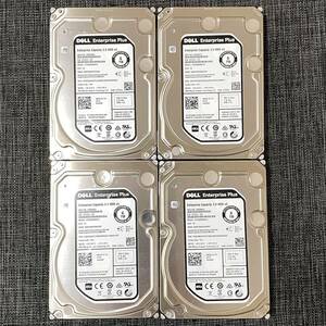 4 pcs [ operation goods!]DELL 3.5 SAS 6TB(6000GB)×4 total 24TB 12 Gb/s 7.2K 7200RPM hard disk 3.5 -inch HDD set 