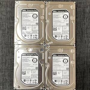 4 pcs [ operation goods!]DELL 3.5 SAS 6TB(6000GB)×4 total 24TB 12 Gb/s 7.2K 7200RPM hard disk 3.5 -inch HDD