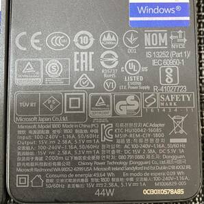 2台【動作品】純正 Microsoft Surface 44Ｗ ACアダプター 1800 Surface Pro5,6,LTE Advanced,Laptop2,Surface Book2,Surface Book 等の画像2