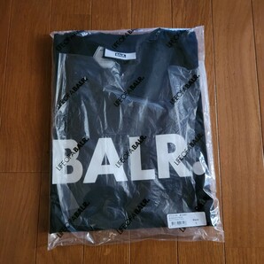 新品/未使用/バランススタイル正規品【BALR.ボーラー Tシャツ S】M定価14300円BRAND SHIRT白カットソー半袖B/ブラック黒白ビースラッシュの画像5