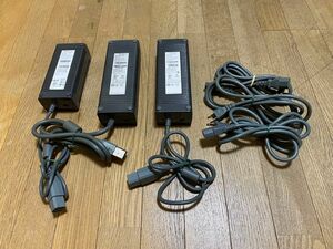 Xbox360 ACアダプター　動作品 3個セット　電源ケーブル付