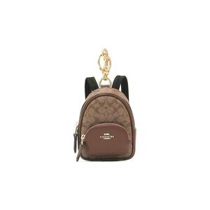 [ new goods unused ] Coach COACH C7803 key ring key holder Mini coat backpack bag charm signature khaki 
