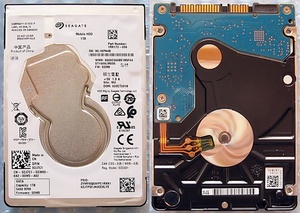 ☆SEAGATE シーゲート HDD 1TB(1000GB) 2.5インチ SATA 厚さ7mm ノートパソコン用 正常動作中古品 管理番号No.1☆