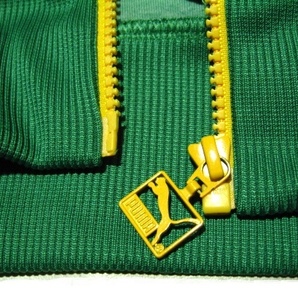 Puma プーマ 緑 黄色 グリーン イエロー US＝M トラックジャケット ジャージ レトロの画像7