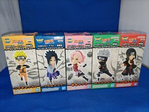 送料無料 即決価格【新品】全5種セット 20th NARUTO ナルト 疾風伝 ワールドコレクタブルフィギュア ワーコレ サスケ サクラ カカシ イタチ