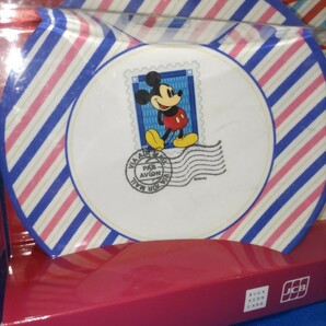 即決価格 2個セット【未使用】ミッキーマウス プレート 皿 非売品 耐熱温度100℃ コレクション インテリア 同梱可能の画像2