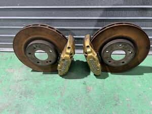  Nissan Skyline R32 HCR32 original 4POT front brake calipers rotor set left right s15 s14 s13 c35 c33