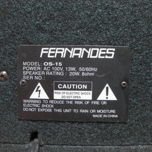 【動作良好】 FERNANDES OS-15 GUITAR AMPLIFIER JG-10X OFC Cable フェルナンデス の画像8