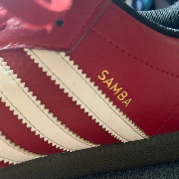 adidas originals samba golf red サンバ 26.5 スニーカー 本革