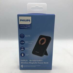 【新品未開封】Philips(フィリップス) MagSafe マグネット式 ワイヤレスモバイルバッテリー 5000mAh 小型 PSE認証済 DLP2551Q /Y16044-X2