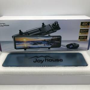 【未検品】Joyhouse H28 ドライブレコーダー ミラー型 4K画質王＆GPS追跡 /Y16074-J1
