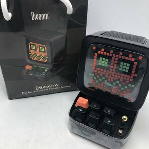 【通電確認済】DIVOOM DITOO PRO (ブラック) ポータブルスピーカー Bluetoothスピーカー ディブーム /Y16448-X2