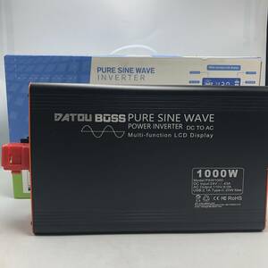 【未検品】DATOUBOSS インバーター 正弦波 24V 1000W 純正弦波 /Y16543-E3