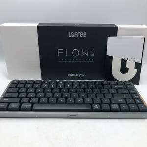 【通電確認済】Lofree FLOW ロープロファイルメカニカルキーボード 英語配列 スペースグレイ /Y16545-E1