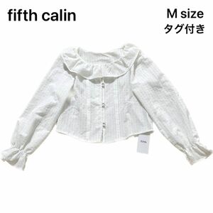 【タグ付き】fifth　calin　フィフス　ブラウス　フリル　春夏　Mサイズ