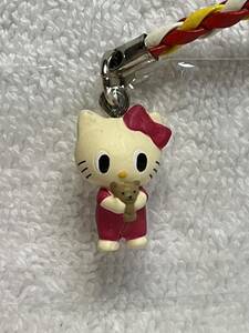 HELLO　KITTY☆　正面ぬいぐるみ持ち　FRIENDO　キティ　根付け　2005年