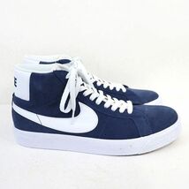 NIKE (ナイキ) SB ZOOM BLAZER MID “Navy / White” / ブレザーミッド ネイビー ホワイト 864349-401 未使用品 27.5cm / S00673_画像4