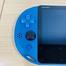 【動作確認済み/ジャンク扱い/24-03-241】SONY プレイステーション Vita PCH-2000 ZA23 アクアブルー 本体 PS VITA 携帯ゲーム機_画像5