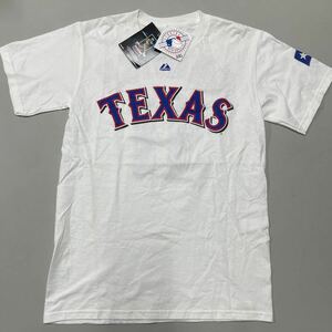 TEXAS テキサス DARVISH プリントTシャツ ダルビッシュ 未使用 白 ホワイト Sサイズ 半袖 マジェスティック Majestic