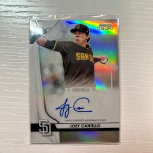 2020 Bowman Sterling Joey Cantillo auto refractor 150枚限定　ラストナンバー