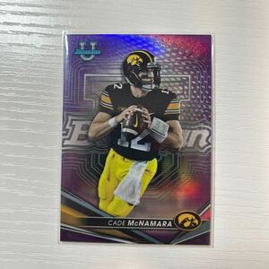 2022-23 Bowman's Best University Football Cade McNamara purple refractor 250枚限定