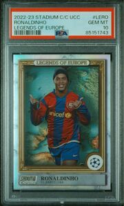 ロナウジーニョ　psa10 バルセロナ　サッカー　Stadium Chrome Topps PSA鑑定品