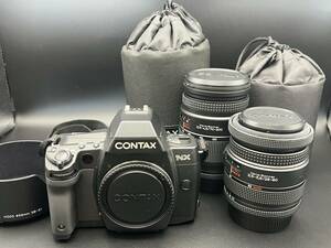 (8257)CONTAX/コンタックス NX　3,5-5,6/28-80mm 3,5-4,5/70-200mm　本体/レンズ 3点おまとめ 動作未確認　中古/現状品