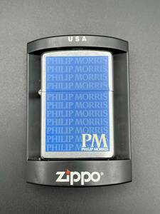 (6053)ZIPPO/ジッポ　PHILIP MORRIS　PM 2005年12月 製造　ジッポー　喫煙具　着火未確認　中古/現状品　【ジャンク】