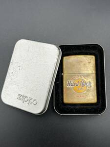 (9874)ZIPPO/ジッポ　Hard Rock CAFE　ジッポー　喫煙具　着火未確認　中古/現状品　【ジャンク】