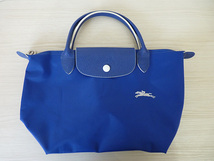 ■□ LONGCHAMP ● ロンシャン ル プリアージュ ハンドバッグ ブルー 送料無料 □■_画像1