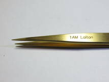 ☆レア！　REGINE　1AM　Laiton　スイス製真鍮ピンセット　美品　完全非磁性　時計修理　時計工具☆_画像2