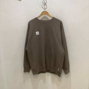 WTAPS ダブルタップス　202ATDT-CSM09 2020S/S HOME BASE CREW NECK クルーネック スウェット トレーナー ブラウン　サイズL 655246