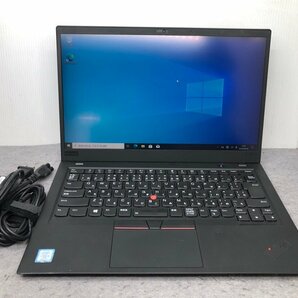 【Lenovo】ThinkPad X1 Carbon 6th 20KGS0BN00 Corei5-8350U 8GB SSD256GB NVMe WEBカメラ Windows10Pro 14inch フルHD 中古ノートPCの画像1