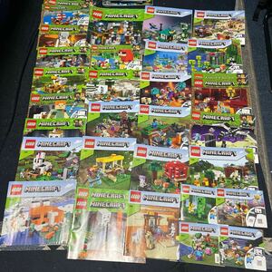 廃番多数 LEGO レゴ マインクラフト MINECRAFT 組立て 取扱い 説明書 大量セット 組立図 不揃いあり ブロック