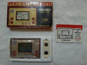 【美品】任天堂ゲームウォッチ　ライオン　箱説付★Nintendo GAME&WATCH LION LN-08