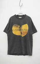  WU-TANG CLAN ウータンクラン Tシャツ ビッグロゴ WINTERLAND製 半袖 ビンテージ加工 301O_画像1