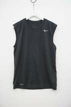 NIKE ナイキ DRI-FIT レジェンド S/L ノースリーブ Tシャツ タンクトップ 718836 黒 301O_画像1