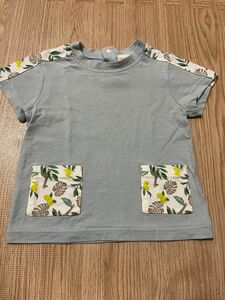 アカチャンホンポ　Tシャツ　90 水色　レモン柄