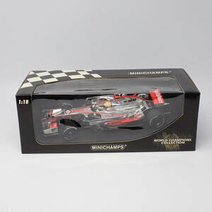 ミニチャンプス MINICHAMPS 1/18 ボーダフォン マクラーレン メルセデス MP4-23 ワールドチャンピオン ブラジルGP 2008 シルバー×レッド