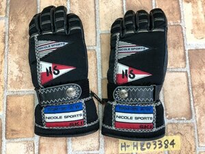 Nicole Sports Nicol Sports Ladies Ski Leather Glove M Black Natural Leather