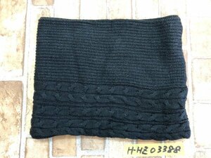 UNTITLED Untitled lady's made in Japan cable knitted neck warmer 2 black wool other 