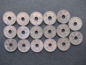 古銭 5銭ニッケル貨 17枚 五銭 近代銭 硬貨 記念 コレクション
