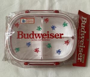 ☆昭和レトロ　Budweiserバドワイザー　お弁当箱　赤☆