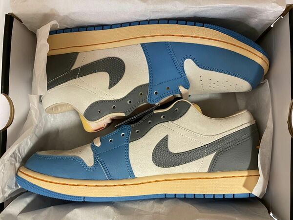 JORDAN BRAND AIR JORDAN 1 LOW SE DUTCH BLUE/SMOKE GREY-SAIL28.5cm