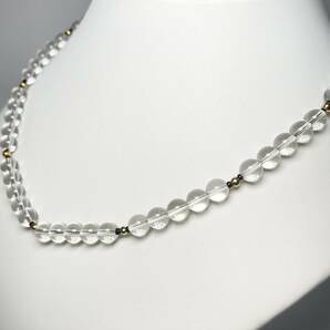 田崎真珠 水晶 ネックレス クリスタル シルバーの画像2