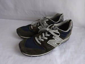 ★☆D-1484 NB New Balance ニューバランス スニーカー 26.5㎝ 紺 ネイビー グレー D CM996NB 中古品☆★