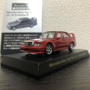 京商 1/64 Mercedes-Benz Typ 190E 2.5-16 Evolution II Red/メルセデスベンツ タイプ 190E 2.5-16 エボリューション II 赤 レッドの画像1