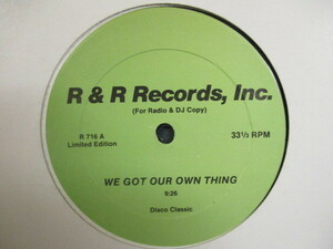 C.J. & Co ： We Got Our Thing 12'' c/w Lorraine Johnson - The More I Get, The More I Want Remix // 5点で送料無料